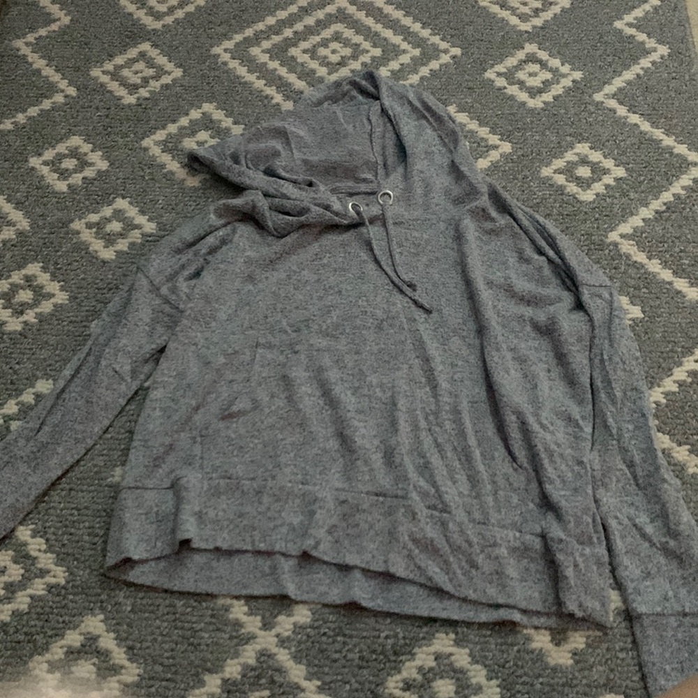 super soft long sleeve crop top hoodie